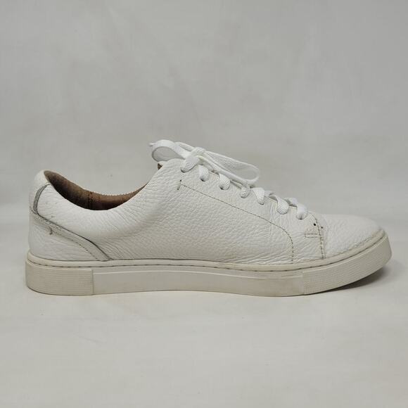 Frye Shoes Womens 8 Ivy Low Lace White Leather Casual Minimalist Low Top 3471183 - Picture 6 of 12
